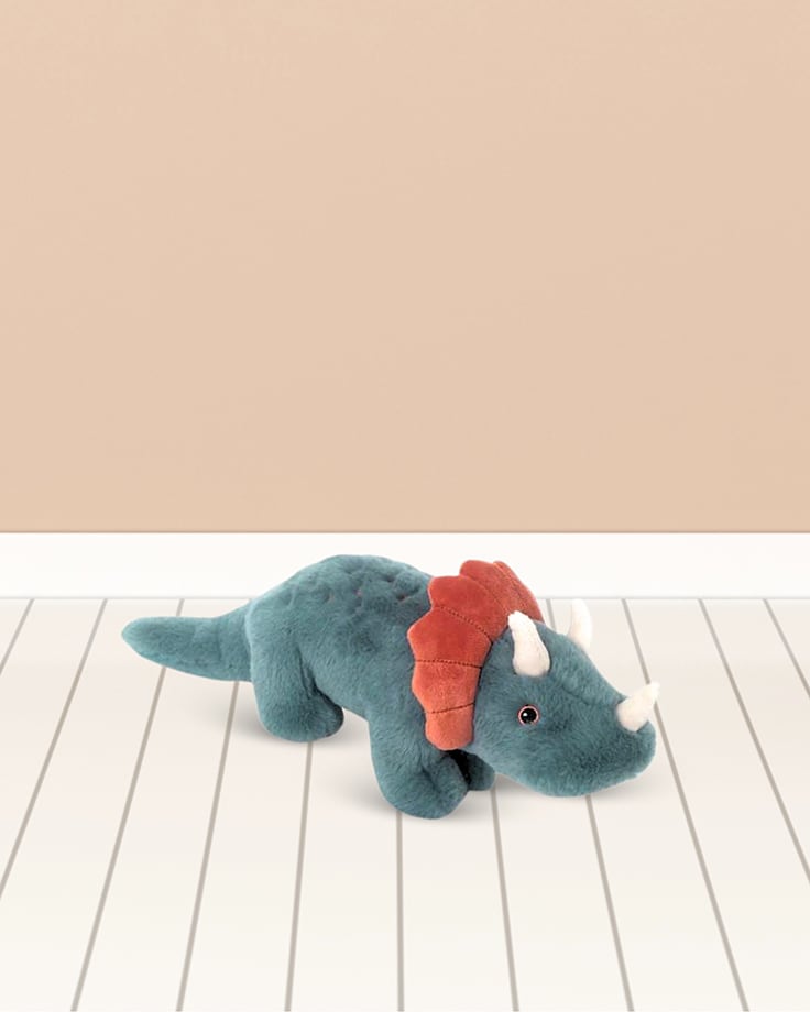 Plush Dinosaur Doll - Triceratops